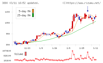 大王製紙チャート