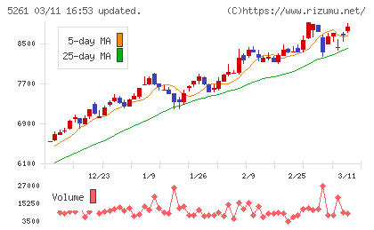 リソルホールディングスチャート