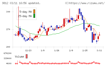 テーオーホールディングスチャート