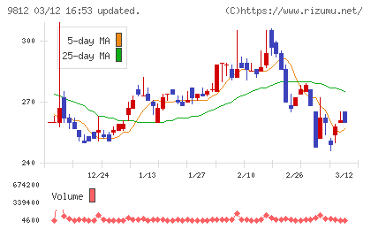テーオーホールディングスチャート