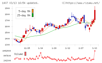 ウエストホールディングスチャート