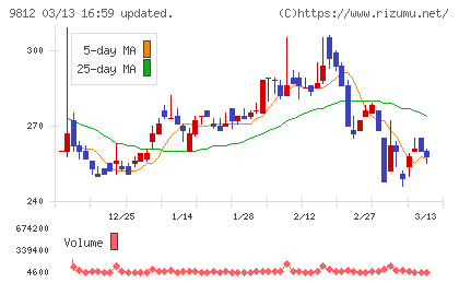 テーオーホールディングスチャート