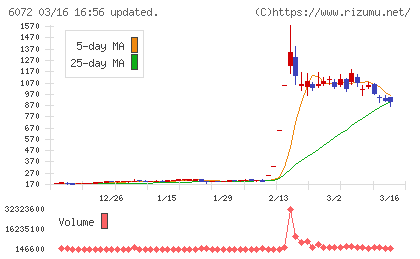 地盤ネットホールディングスチャート