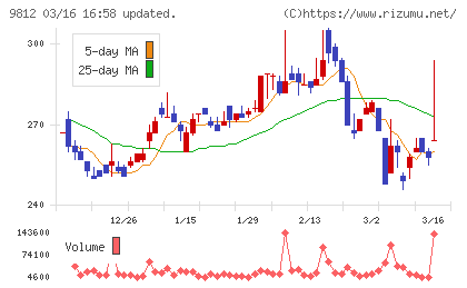 テーオーホールディングスチャート