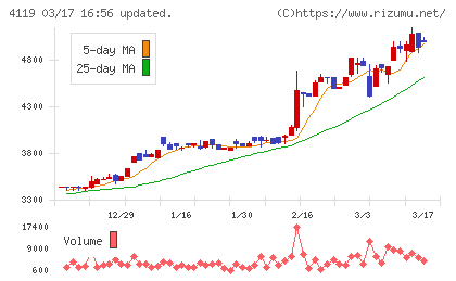 日本ピグメントホールディングスチャート