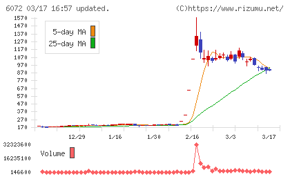 地盤ネットホールディングスチャート