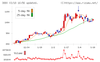 大王製紙チャート