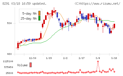 日産東京販売ホールディングスチャート