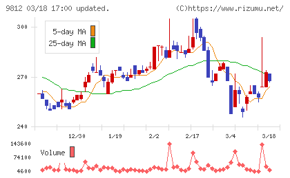 テーオーホールディングスチャート