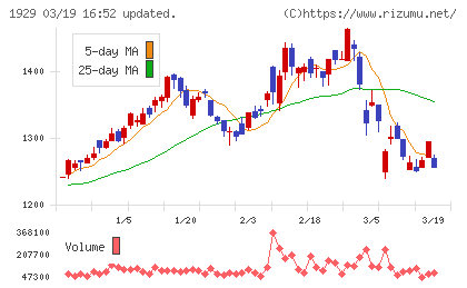 日特建設チャート
