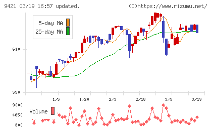 エヌジェイホールディングスチャート