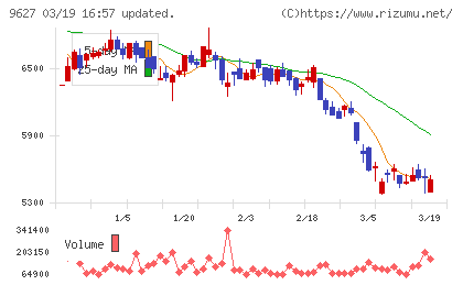 アインホールディングスチャート