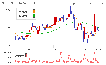 テーオーホールディングスチャート