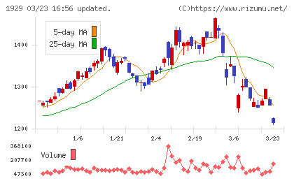 日特建設チャート