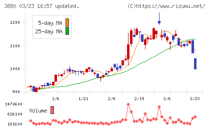大王製紙チャート