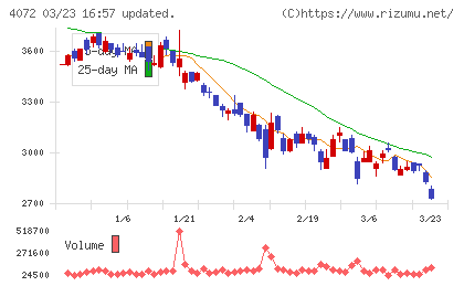 電算システムホールディングスチャート