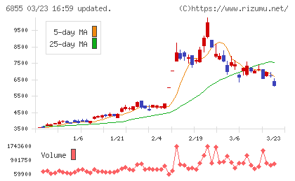 日本電子材料チャート