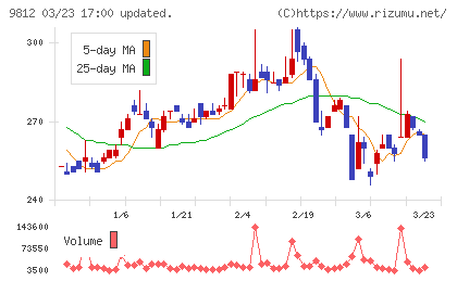 テーオーホールディングスチャート