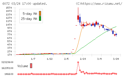 地盤ネットホールディングスチャート