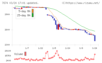 ＮＡＴＴＹ　ＳＷＡＮＫＹホールディングスチャート