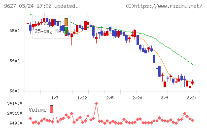 アインホールディングスチャート
