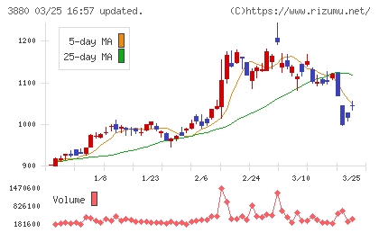 大王製紙チャート