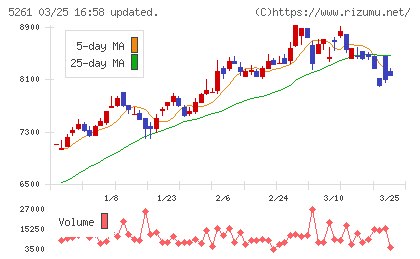 リソルホールディングスチャート