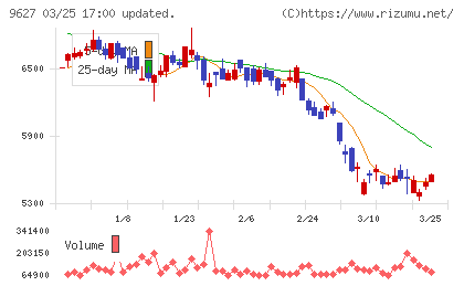 アインホールディングスチャート