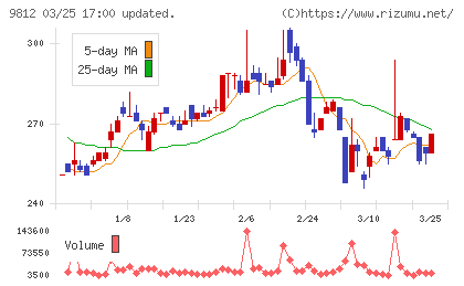 テーオーホールディングスチャート
