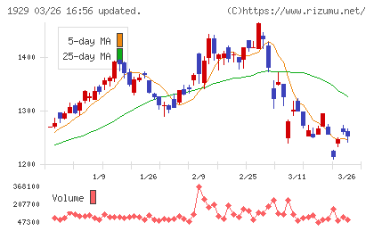 日特建設チャート