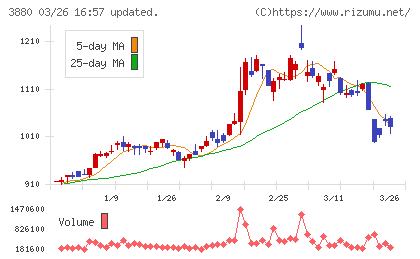 大王製紙チャート
