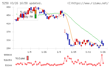 トランザクション・メディア・ネットワークスチャート