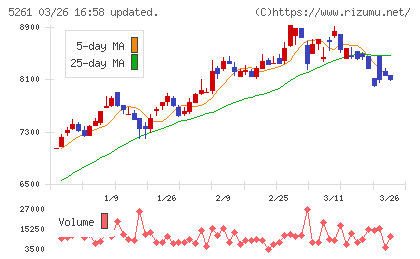 リソルホールディングスチャート
