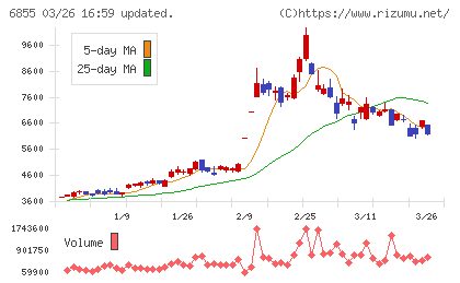 日本電子材料チャート