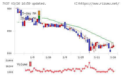 テノ．ホールディングスチャート