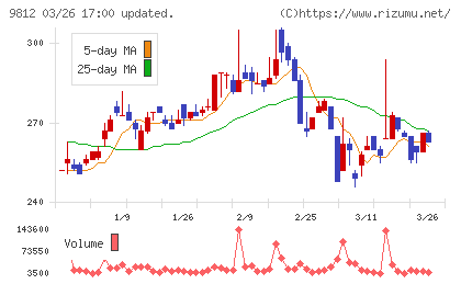 テーオーホールディングスチャート