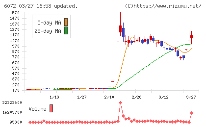 地盤ネットホールディングスチャート