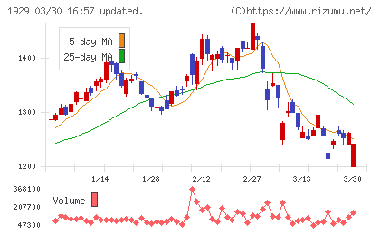 日特建設チャート
