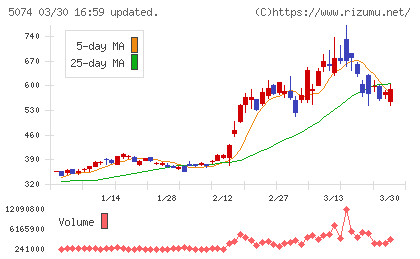 テスホールディングスチャート