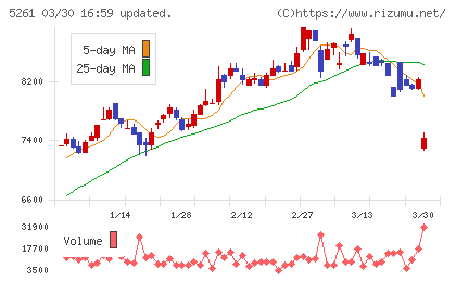 リソルホールディングスチャート