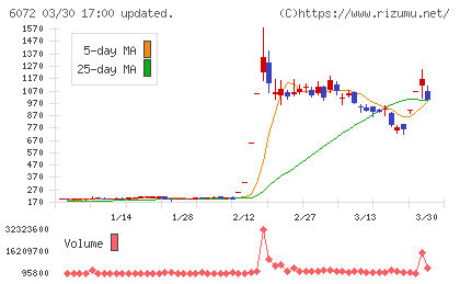 地盤ネットホールディングスチャート