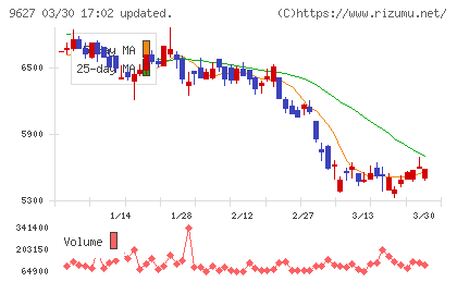 アインホールディングスチャート