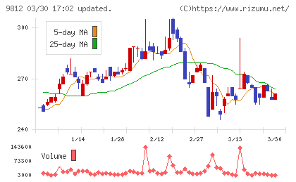テーオーホールディングスチャート