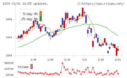 日特建設チャート