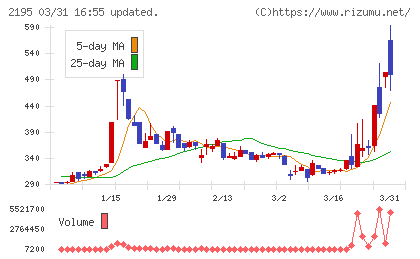 アミタホールディングスチャート
