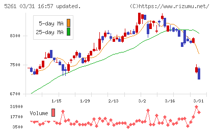 リソルホールディングスチャート