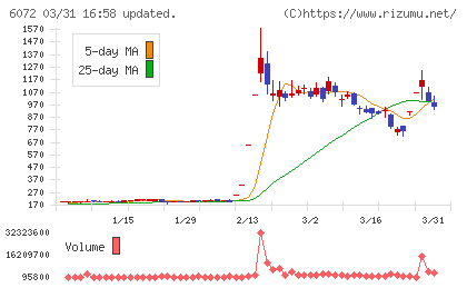 地盤ネットホールディングスチャート