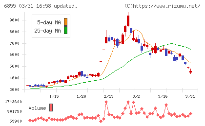 日本電子材料チャート