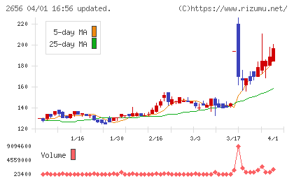 ベクターホールディングスチャート