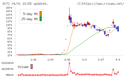 地盤ネットホールディングスチャート